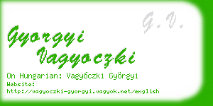 gyorgyi vagyoczki business card