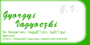 gyorgyi vagyoczki business card